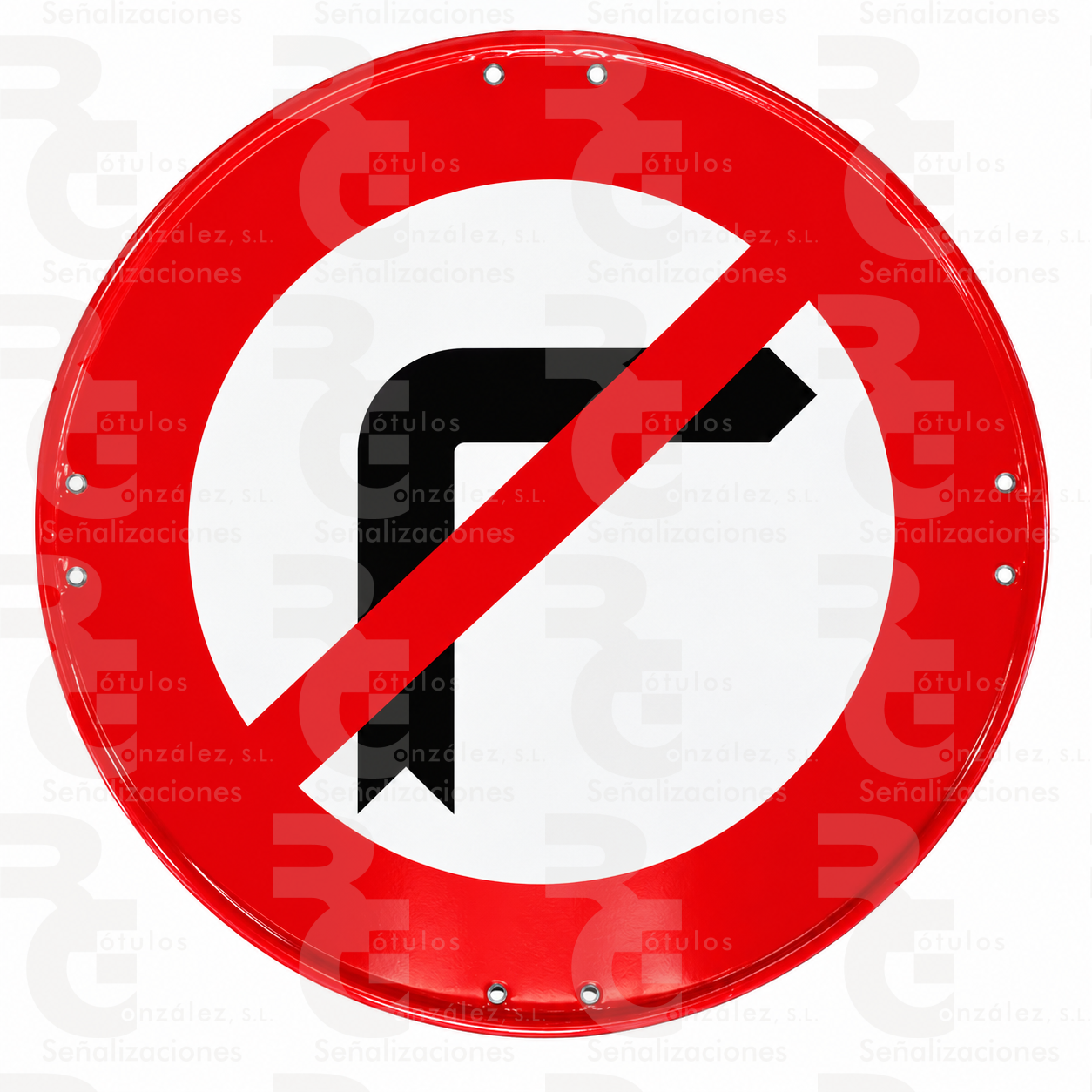 rg-montaje-r-302-eco-2026 R-302 · Giro a la derecha prohibido · Económica - Imagen 1