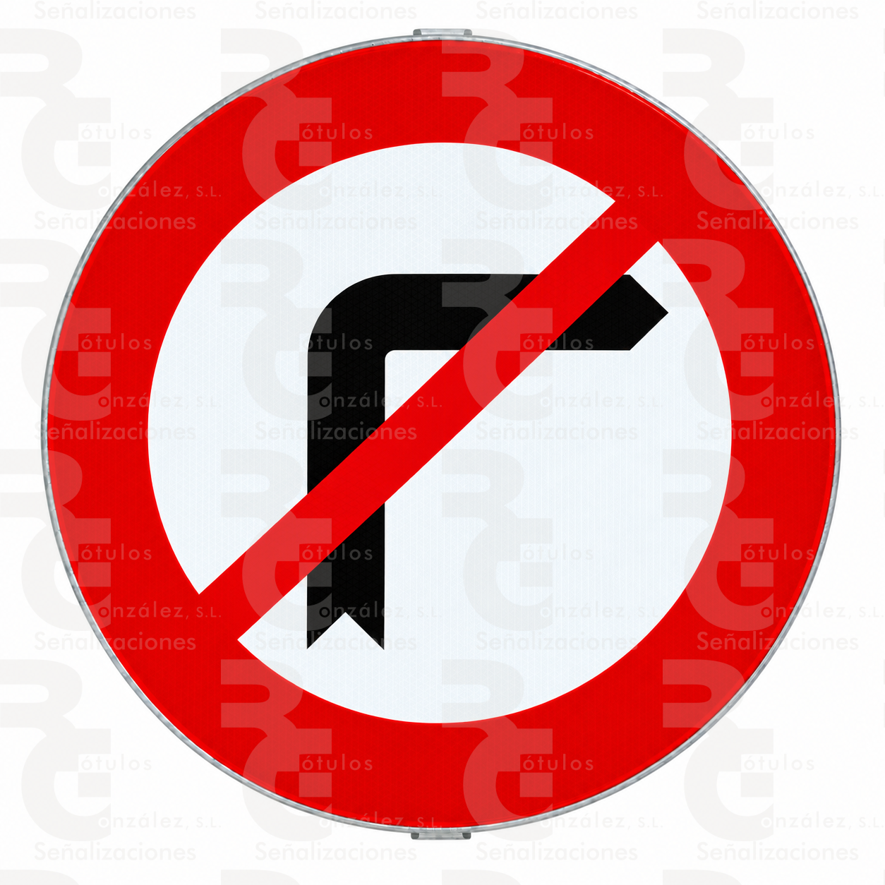 rg-montaje-r-302-mopu-2026 R-302 · Giro a la derecha prohibido · Acero MOPU CE - Imagen 1