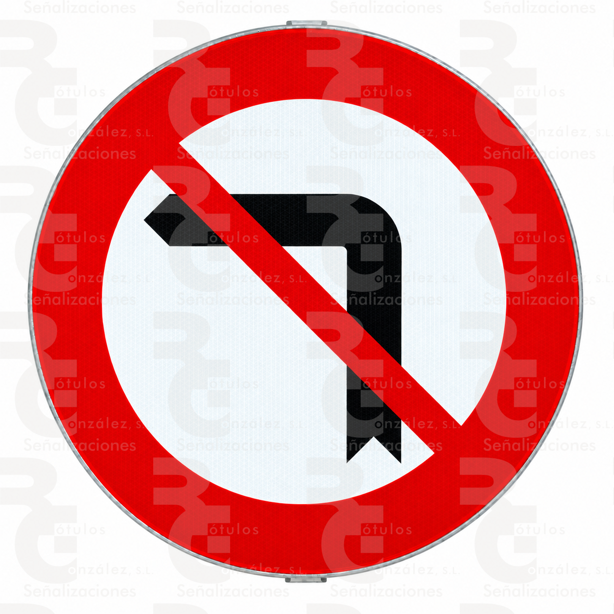 rg-montaje-r-303-mopu-2026 R-303 · Giro a la izquierda prohibido · Acero MOPU CE - Imagen 1