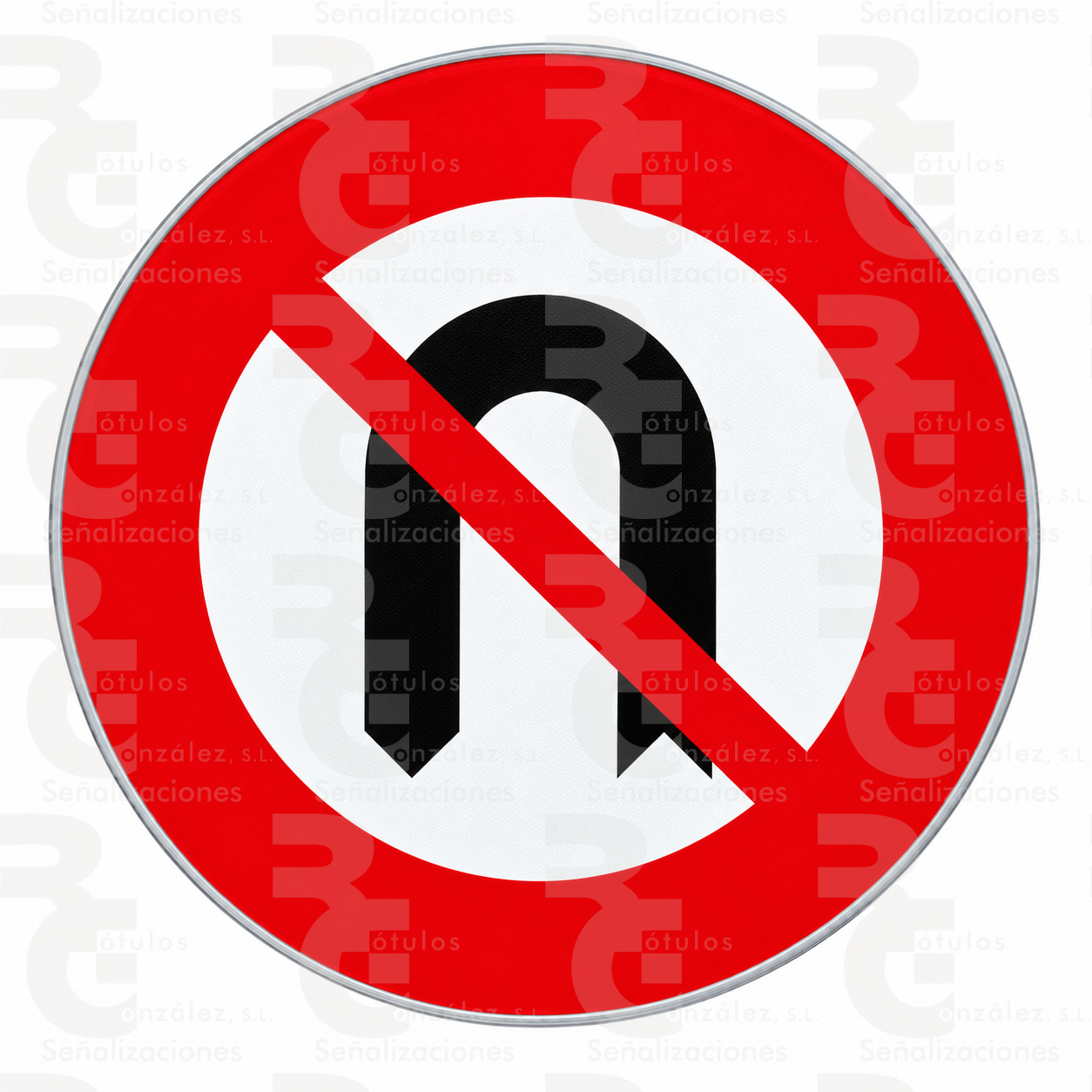 rg-montaje-r-304-alu-2026 R-304 · Cambio de sentido prohibido · Aluminio CE - Imagen 1