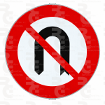 R-304 · Cambio de sentido prohibido · Acero MOPU CE
