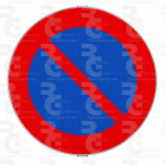 R-308 · Estacionamiento prohibido · Acero MOPU CE