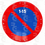 R-308c · Estacionamiento prohibido la primera quincena · Económica