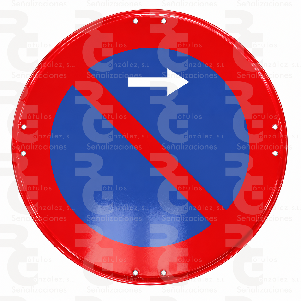 rg-montaje-r-308g-eco-2026 R-308g · Estacionamiento prohibido hacia la derecha · Económica - Imagen 1
