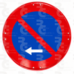 R-308h · Estacionamiento prohibido hacia la izquierda · Económica