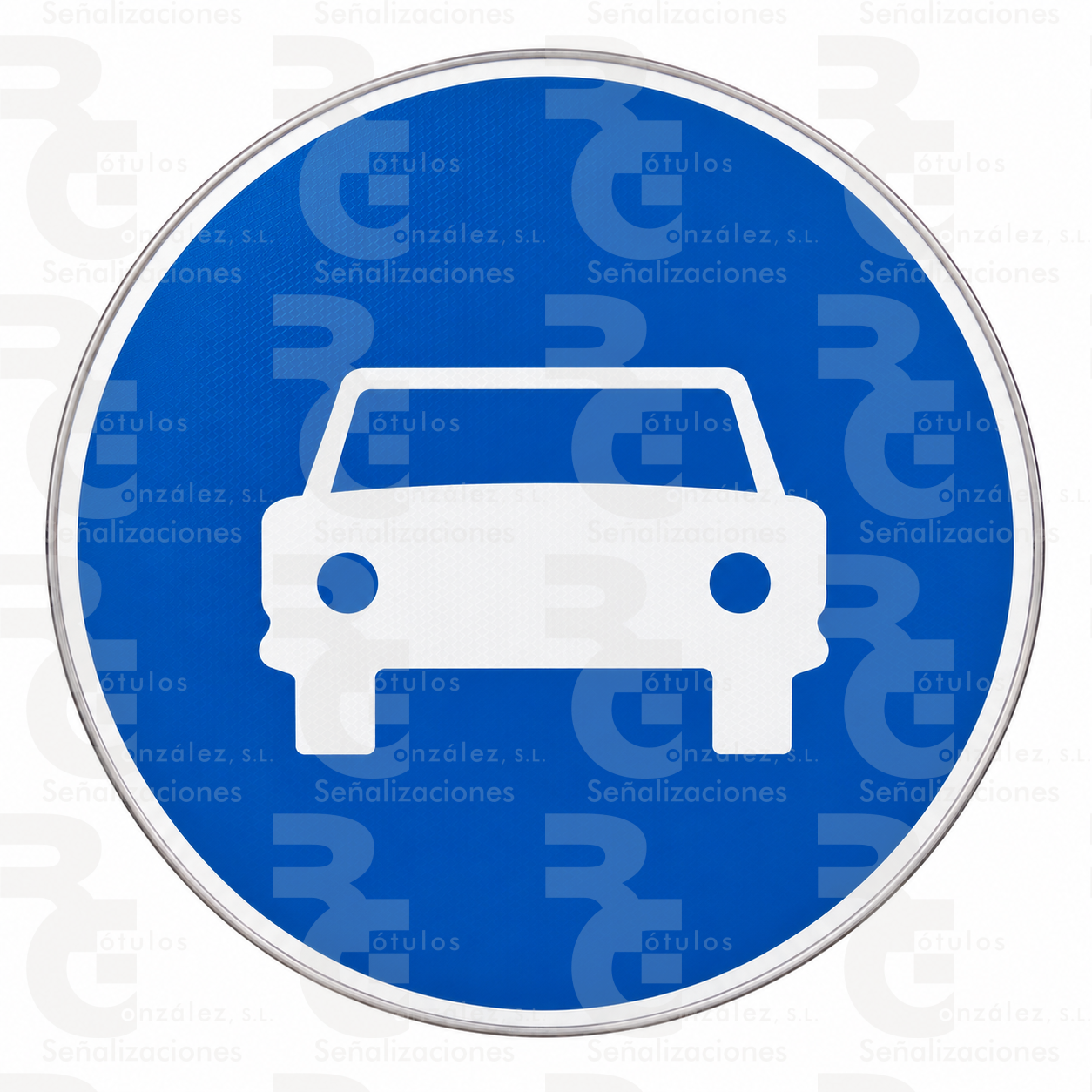 rg-montaje-r-404-aluminio-final-2026 R-404 · Calzada obligatoria para automóviles, excepto motocicletas de dos ruedas · Aluminio CE - Imagen 1