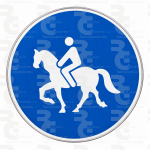 R-409 · Camino reservado y obligatorio para animales de montura · Aluminio CE