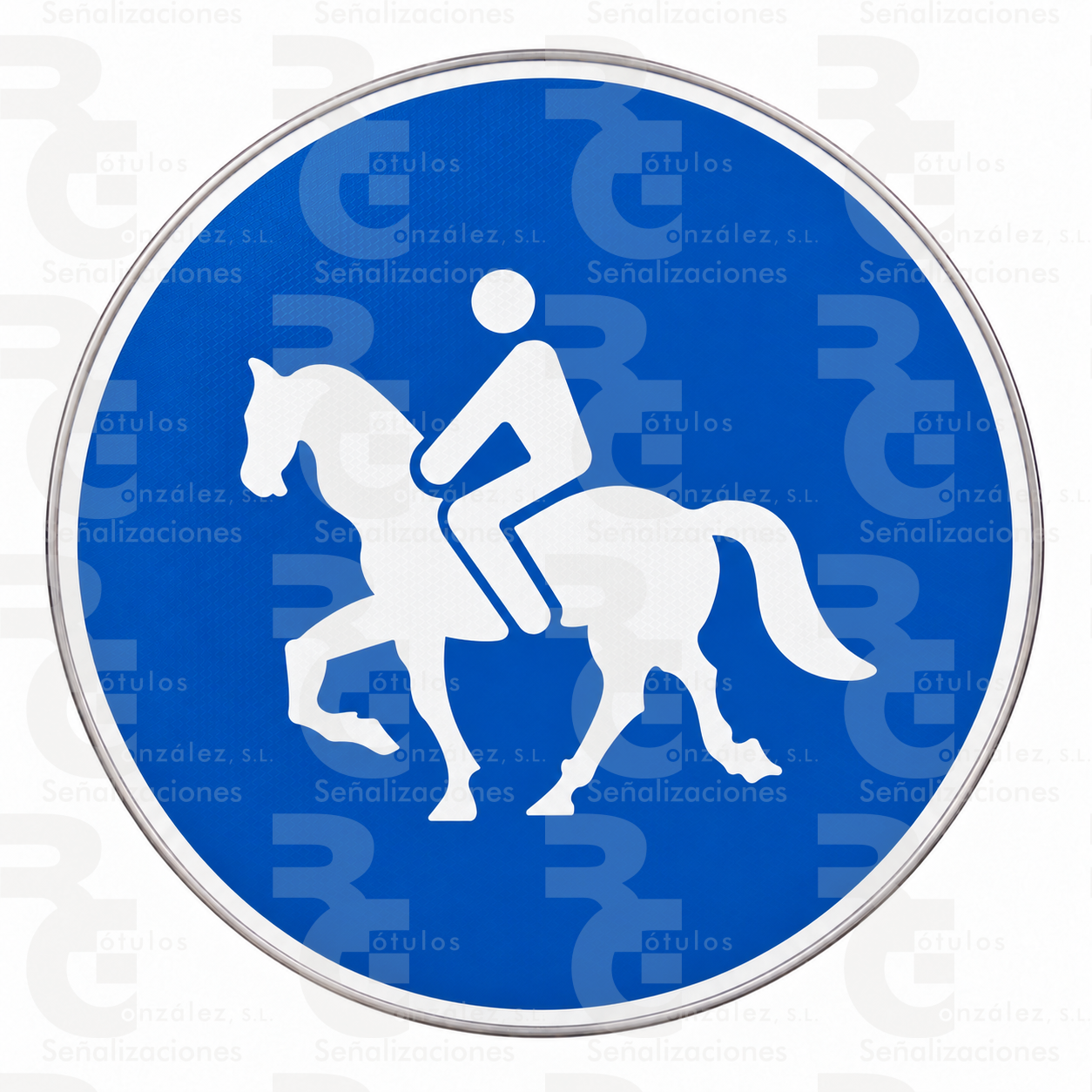 rg-montaje-r-409-aluminio-final-2026 R-409 · Camino reservado y obligatorio para animales de montura · Aluminio CE - Imagen 1