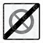 R-504 · Fin de zona de estacionamiento limitado · Aluminio CE