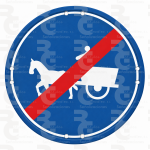 R-511 · Fin de camino obligatorio para vehículos de tracción animal · Económica