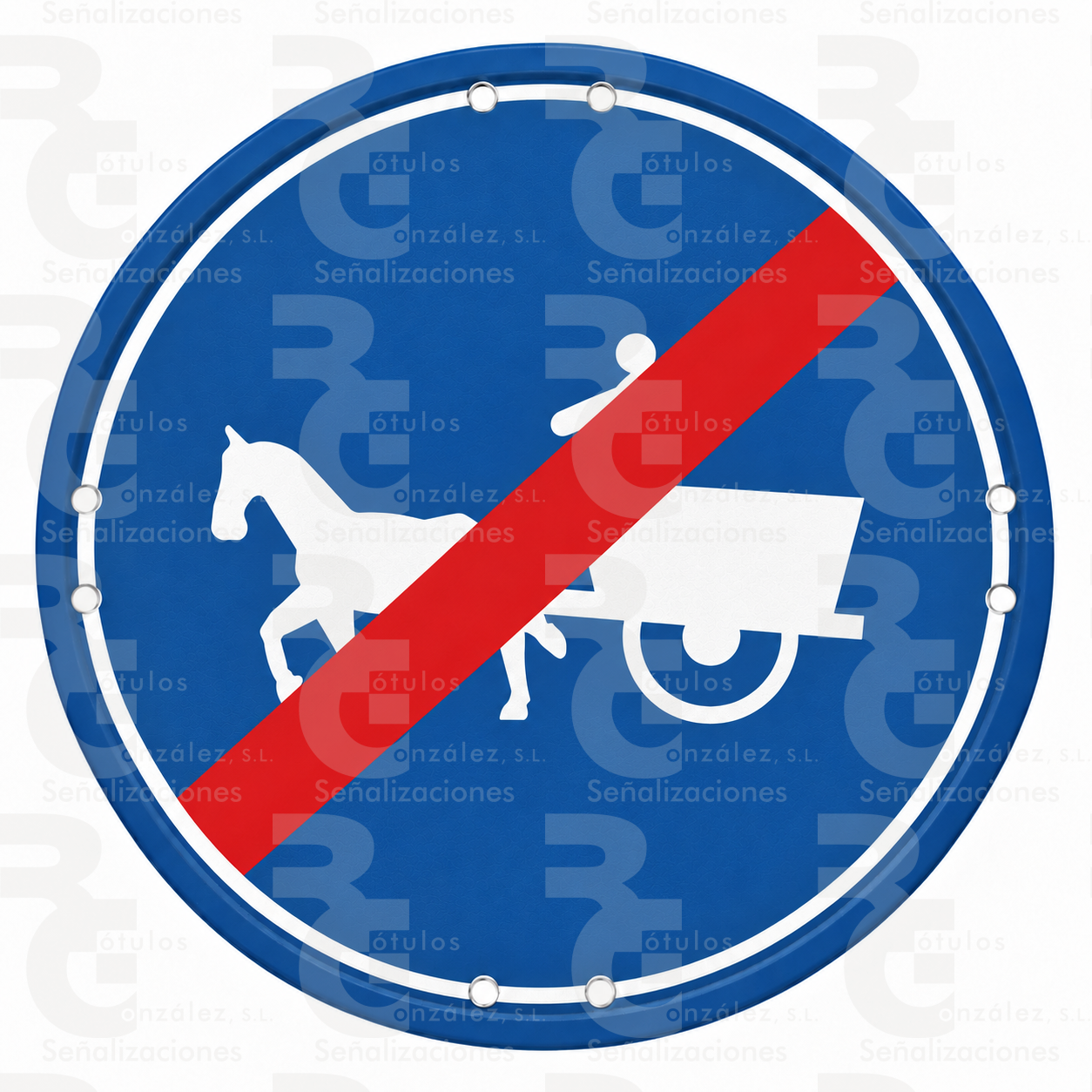 rg-montaje-r-511-economica-final-2026 R-511 · Fin de camino obligatorio para vehículos de tracción animal · Económica - Imagen 1