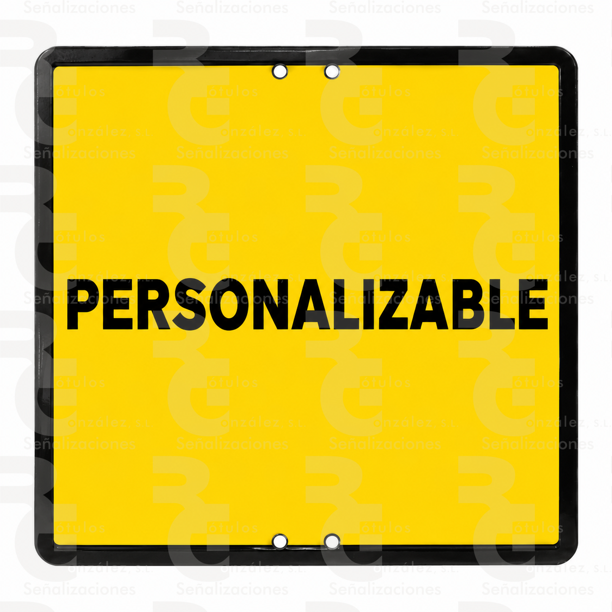 senal-eco-50-personalizable Señal de obras personalizable · 50 × 50 cm · No reflectante - Imagen 1