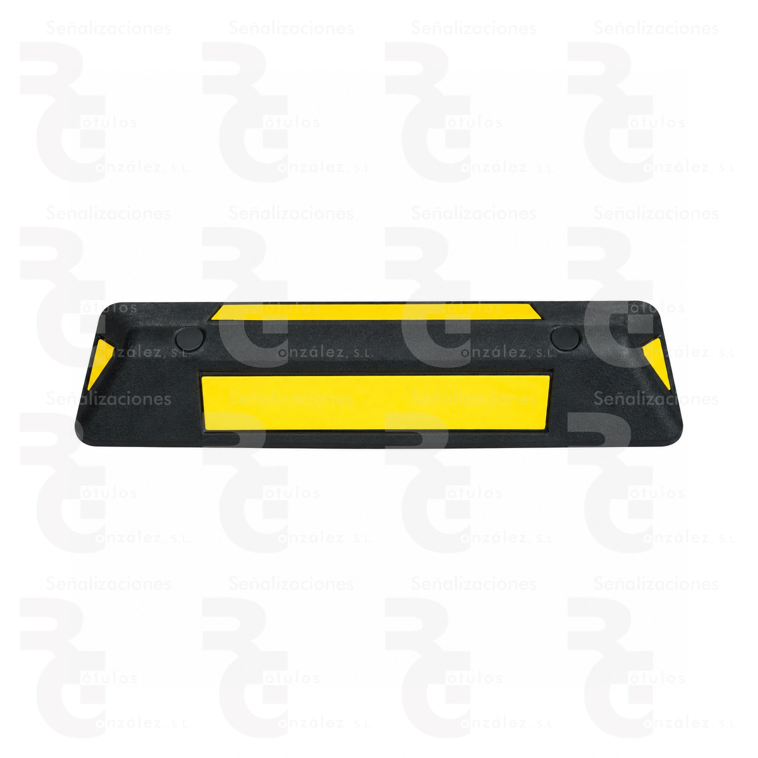 separador-carril-55x15x8-amarillo-4070001-rg Separador de carril de caucho 55 × 15 × 8 cm - Imagen 1