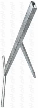 Trípode gigante galvanizado para señales M.O.P.U. de Ø 90 cm y lado 135 cm - Imagen 2