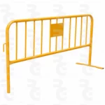 Valla peatonal metálica de 2,50 × 1,00 m con pie fijo - Imagen 2
