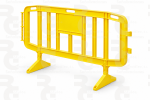 Valla peatonal de plástico ECObarrier · 200 × 100 cm