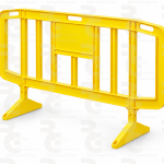 Valla peatonal de plástico ECObarrier · 200 × 100 cm